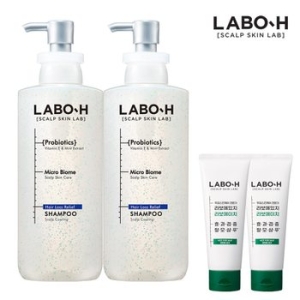 라보에이치 탈모증상완화 샴푸 두피쿨링 400ml 2개+샴푸 112ml 2개 증정