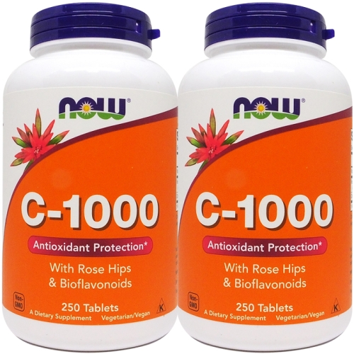 나우푸드 C-1000 로즈힙 및 바이오플라보노이드 함유 250캡슐