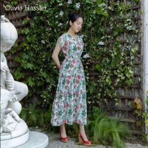 올리비아하슬러 NEW OHBMOP902 하슬러 썸머 브이넥 원피스