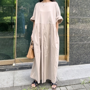 아이우먼 오버배색와이드점프슈트 TOO468M307 빅사이즈