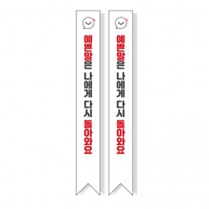 빅애플 학교폭력 예방 캠페인 어깨띠 18번 1107188