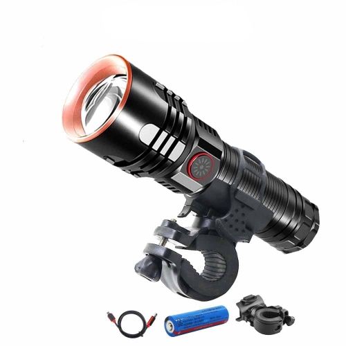 BW  XHP70 LED 자전거 랜턴 전조등 줌 자전거라이트 4800