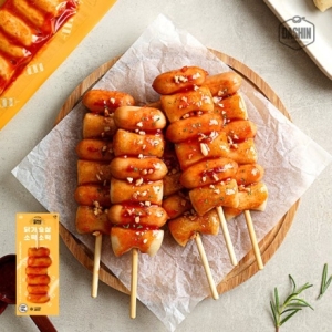 다신샵  닭신 저당 닭가슴살 현미 소떡소떡 30팩 / 국내산 현미떡