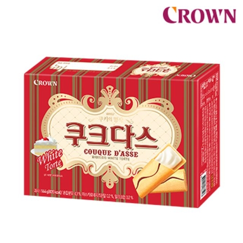 크라운제과  쿠크다스 화이트토르테 288g
