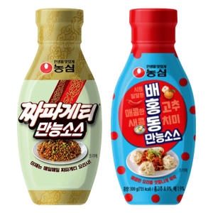 농심 배홍동 만능소스 300g + 짜파게티 만능소스 280g