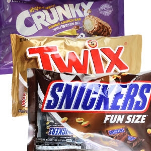 마즈(MARS) 스니커즈 500g+트윅스500g+더블크런치바361g 미니 대용량