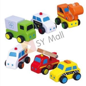 미니 원목자동차 6종세트 아기 장난감