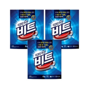 비트 분말세제 4kg 지함 x 3입 1BOX