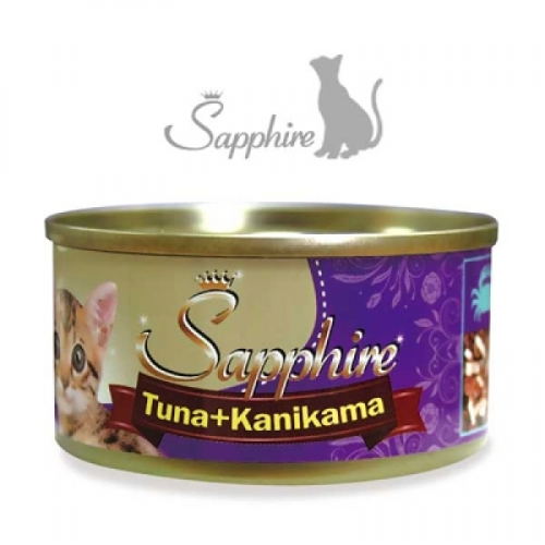 세일펫 사파이어 그레이비 참치+게맛살 80g