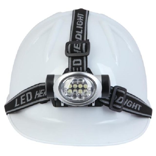 미래안전  에이치플러스몰 헤드랜턴 8구 안전모.일반모부착식 WADD42C