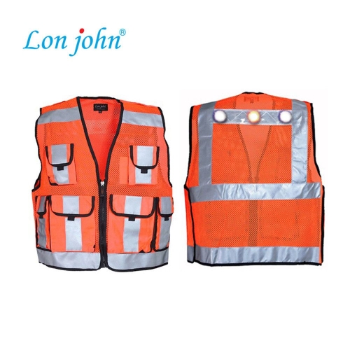 나잇아이즈  조끼 대영 2011XCBO LED 경찰조끼 형황 망사조끼