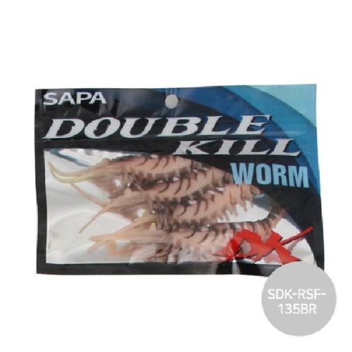 싸파  루어 낚시 웜 미끼 새우웜 135mm 브라운 SDK-RSF-135BR P0000GWA