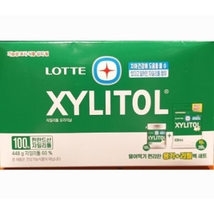 코스트코 커클랜드 롯데 자일리톨껌 리필백348g+용기100g 448g