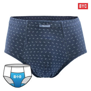 BYC 남자 요실금 팬티 흡수패드 내장 맥시 남자 삼각팬티