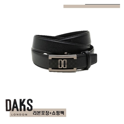 닥스 남성 DD 장식 가죽 자동벨트_DBBE2E762BK