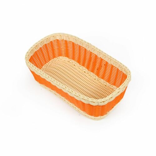 빵바구니 PP라탄 투톤 볼드 직사각 바구니L VPS-005