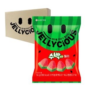 롯데제과  잘익은 수박바 젤리 56g