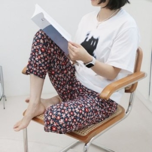 텐바이텐 여성 여자 여름 몸빼 쿨 바지 팬츠 꽃무늬 시 한 시골 일바지