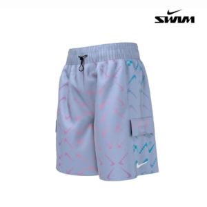 나이키  스윔 스윔 키즈 공용 디지 스우시 옴브레 발리 쇼츠 6인치 NESSD740-451
