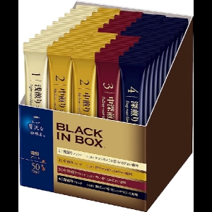 AGF  조금 호화로운 커피점 블랙 인 박스 스틱 블랙 로스팅 모둠