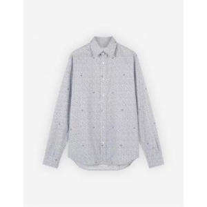 메종키츠네 실드 프린트 코튼 클래식 셔츠_LM00405WC4029-M182