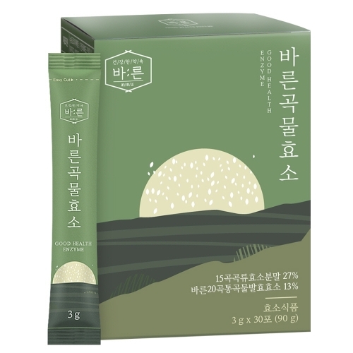 바른 곡물효소 스틱 3g 30포[1개] 이미지 94544365