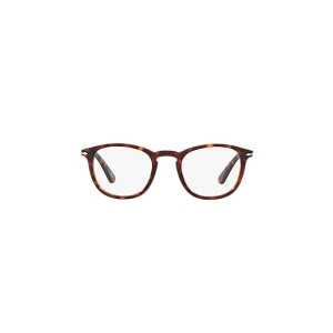 페르솔 Persol PO3143V 직사각형 처방 안경 프레임 그레이 거북이/데모 렌즈 49 Millimeters 하바나/데모 렌즈