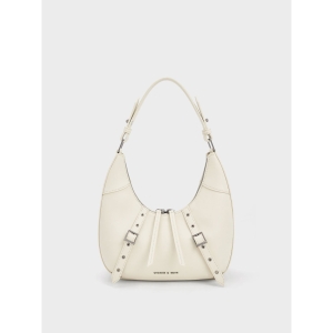 찰스앤키스 그로멧 크레센트 호보백 CK2-41200031 CHARLESKEITH 싱가포르 여성가방 블랙