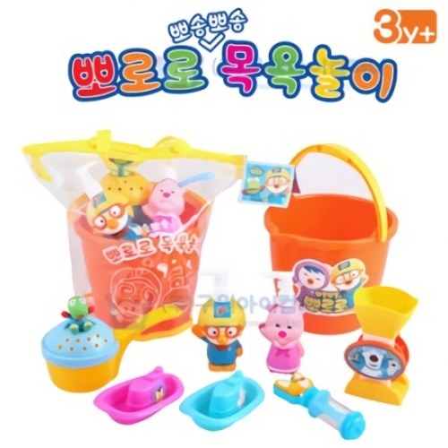 어린이 장난감 뽀송뽀송 목욕놀이 뽀로로 물놀이 배 세트 유아 아동 완구 선물