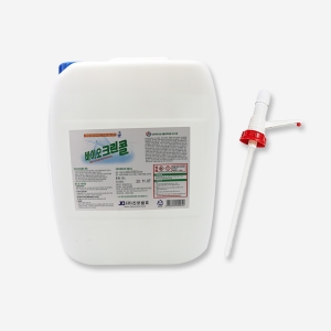 바이오 크린콜 20L+자바라 말통 전용 펌프