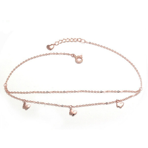 비앤비골드  14K 팔찌 나비 더블체인 팔찌 JNA20599