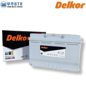 델코  AGM 95 자동차 배터리 차량용 밧데리 AGM90L-DIN 호환 올뉴SM7 오토스탑