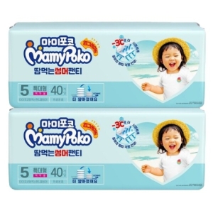 마미포코 2022 쿨썸머 땀먹는 팬티형 5단계-여아용