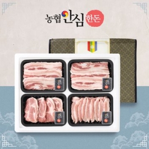 농협안심한돈  무항생제 선물세트 1호 1.6kg
