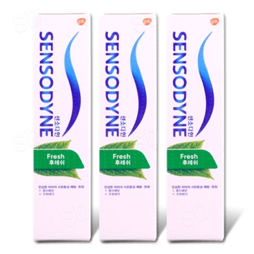 글락소스미스클라인 센소다인 멀티케어 치약 100g x 3개 + 후레쉬 치약 100g x 3개