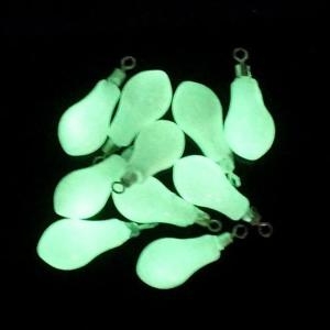 RT  에이치플러스몰 낚시 싱커 다운샷 무게추 야광 물방울 야광추 봉돌 W98BA76