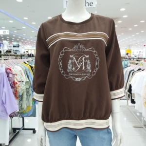 SOOS 오버핏에르테프블라우스S233NBL805