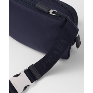 프라다 리나일론 및 사피아노 가죽 숄더백_2VH128 2DMH F0002