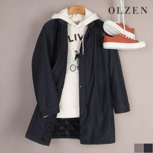 올젠 남성 하이넥 안패딩 코트_ZPB3CP1501