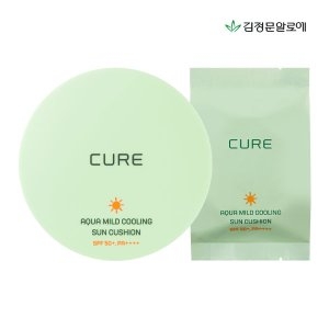 김정문알로에 시즌3 큐어 아쿠아 마일드 쿨링 선쿠션 25g