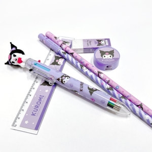 산리오  캐릭터즈 쿠로미 케이스 문구세트