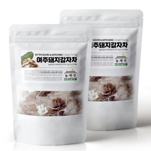 늘해찬  볶은 국산 여주돼지감자차 티백 삼각티백 대용량 100티백