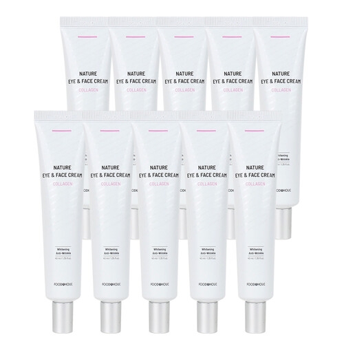 푸드어홀릭 10개 네이처 콜라겐 아이 앤 페이스 아이크림 40ml