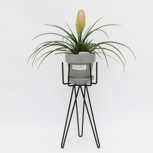 방콕  B. 육각 화분 스탠드 L -14.5 지름  x 40cm