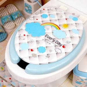 샤바스  구름 홀로그램 변기커버 중형 (U형)