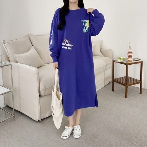 나야홍 빅사이즈 203 번개바이브롱원피스 DPOG562