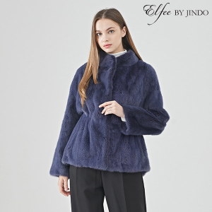 진도 Elfee 휘메일 유색 밍크 하프코트 E6W1EJ01