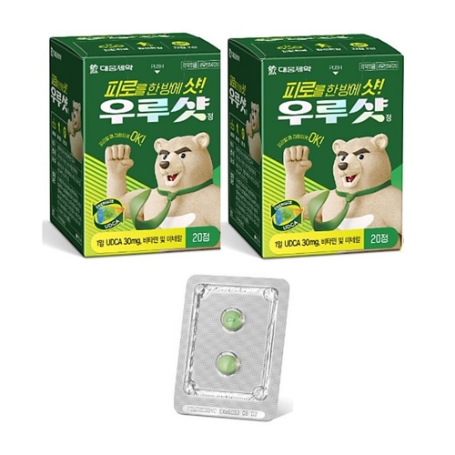 대웅제약 우루샷 30mg 20정