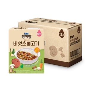 매일유업 맘마밀 안심소스 버섯소불고기 160g