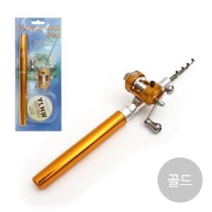 싸파  에이치플러스몰 미니 펜 릴 낚시대 골드 계곡낚시 피라미낚시 W9DB4FB